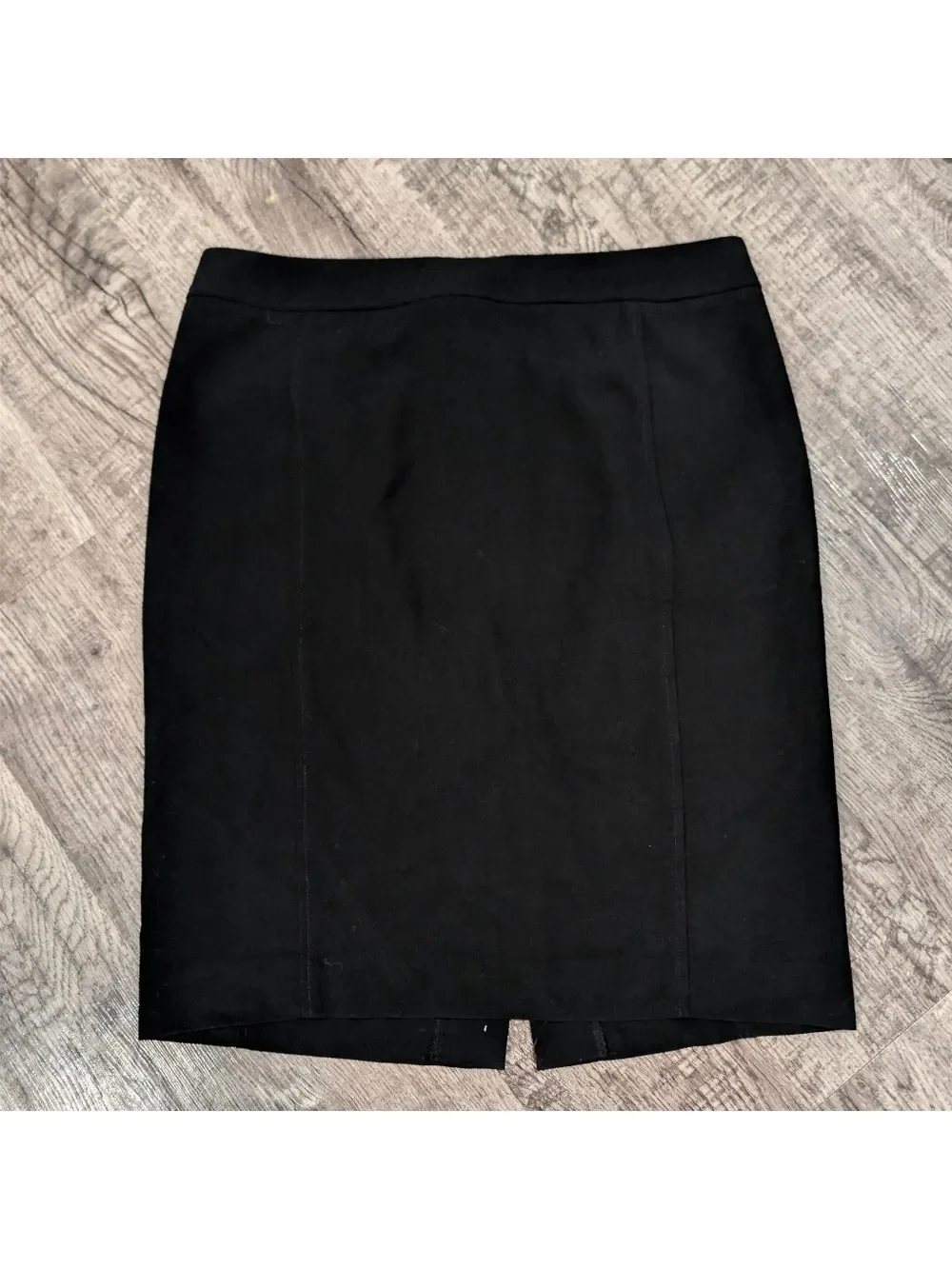 Ann Taylor LOFT Black Pencil Skirt Size 12 Stretch Career Work - Picture 7 of 7